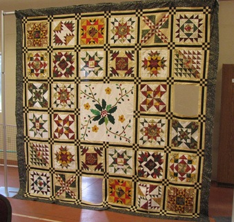 View of Holiday traditions quilt